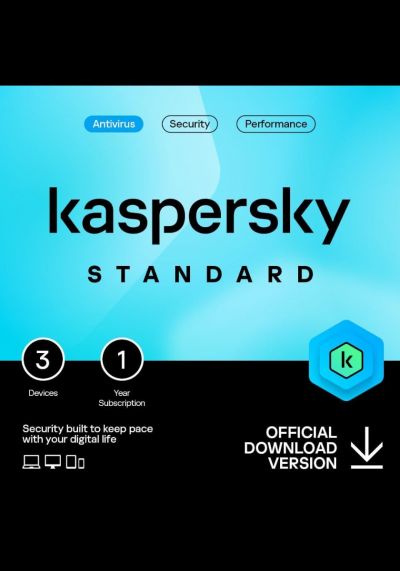 Kaspersky Standard Anti-Virus 2024 - 3 Devices - 1 Year