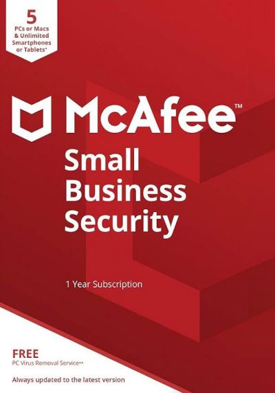 McAfee Small Business Security - 5 Devices - 1 Year